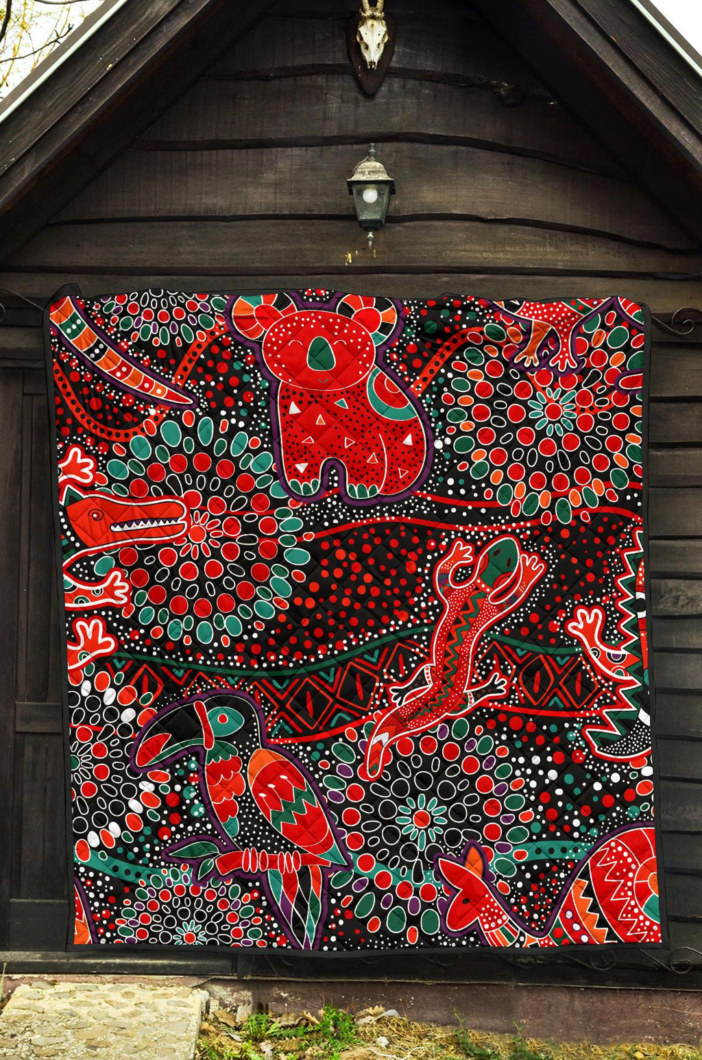 quilts-aboriginal-animal-dot-acrylic-paint
