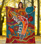 aboriginal-personalised-premium-blanket-indigenous-boomerang