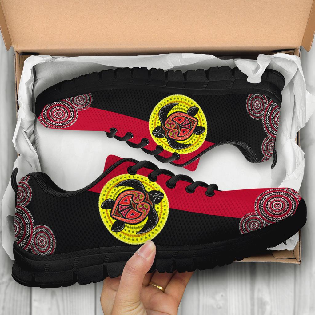 aboriginal-sneakers-turtle-patterns-circle-dot-painting