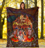 pray-for-australia-premium-blanket-aboriginal-pattern-love-australia