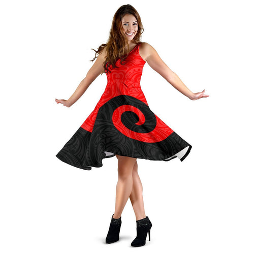 New Zealand Koru Women Midi Dress - Vibe Hoodie