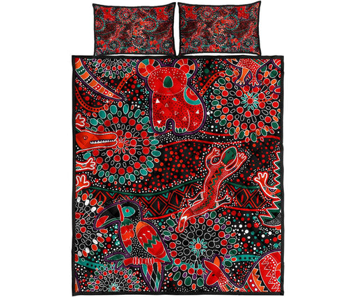 quilt-bed-sets-aboriginal-animal-dot-acrylic-paint