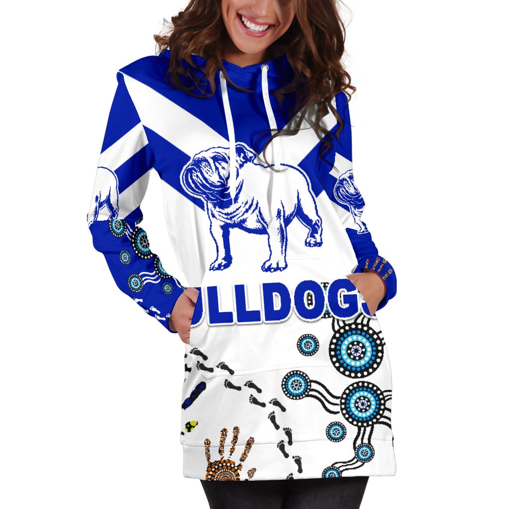 Canterbury-Bankstown Bulldogs Women Hoodie Dress Indigenous - NO.1 - Vibe Hoodie