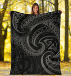 new-zealand-maori-mangopare-premium-blanket-polynesian-black