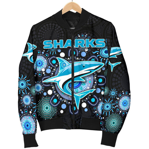 cronulla-bomber-jacket-sharks-indigenous-for-women