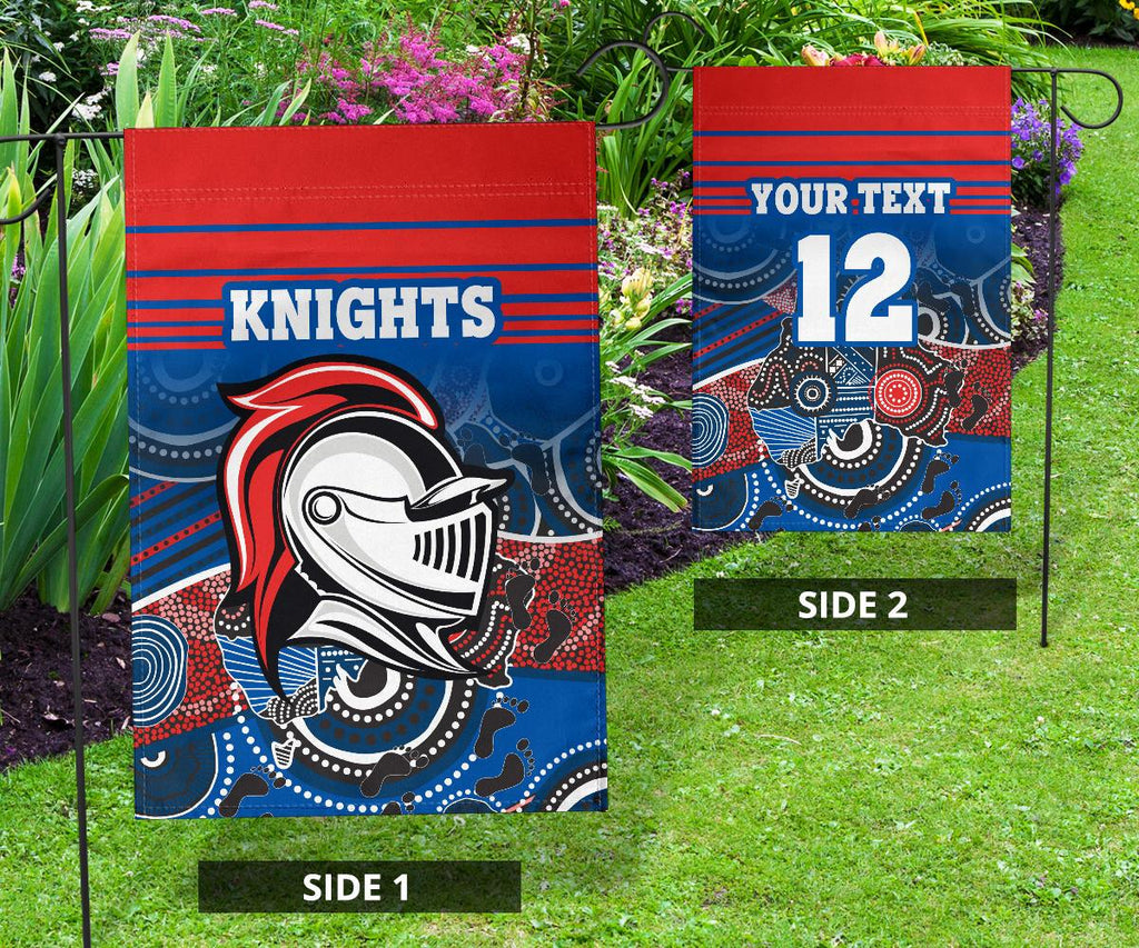 custom-personalised-knights-flag-newcastle-aboriginal-horizontal-style