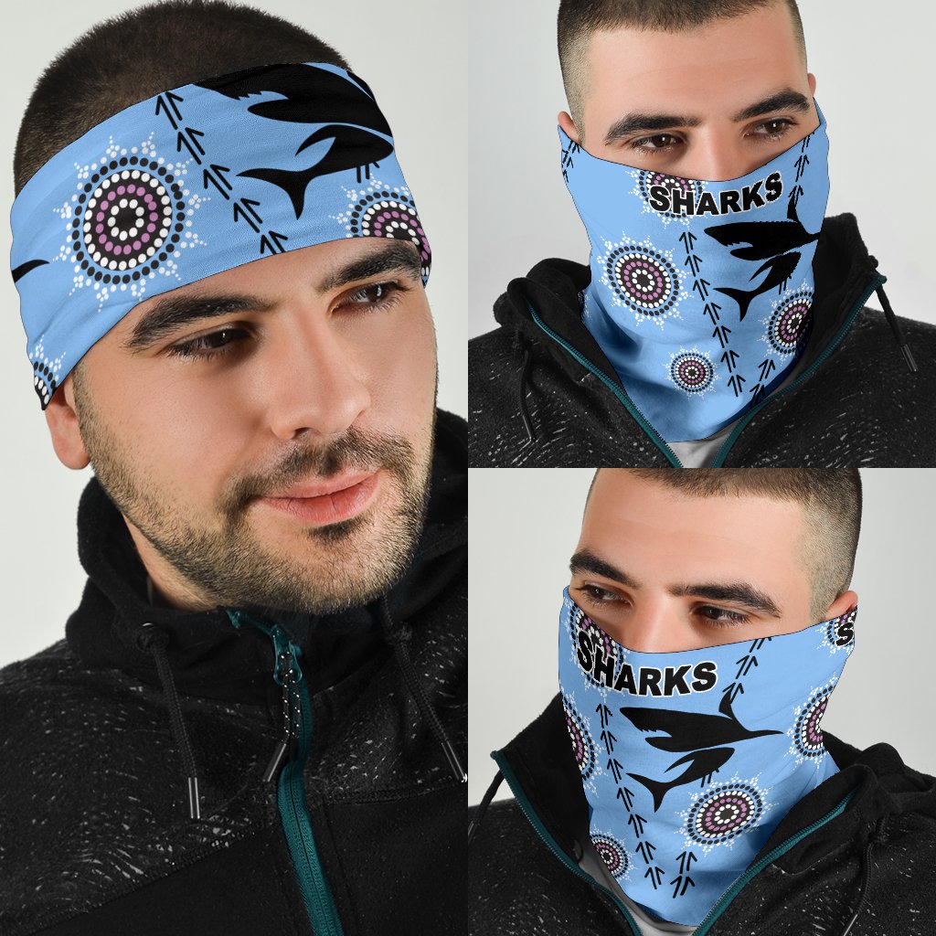 cronulla-bandana-3-pack-sharks-simple-indigenous-blue
