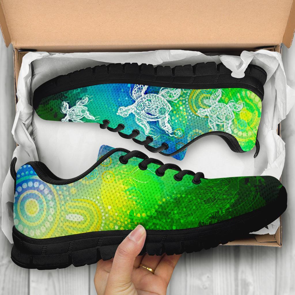 aboriginal-sneakers-indigenous-turtle-ocean-dot-painting-art