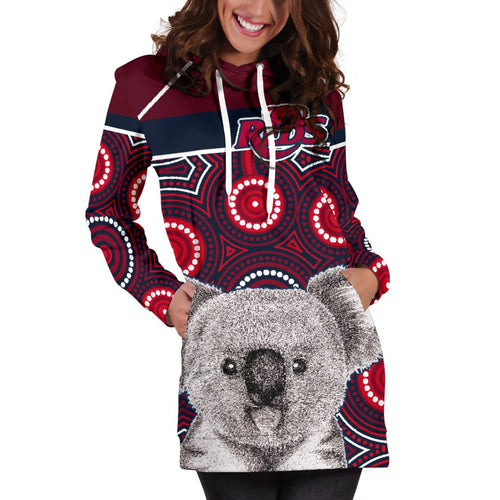 reds-rugby-australian-women-hoodie-dress-simple-indigenous-queensland