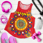 Gold Coast Women Racerback Tank Suns Indigenous - Vibe Hoodie