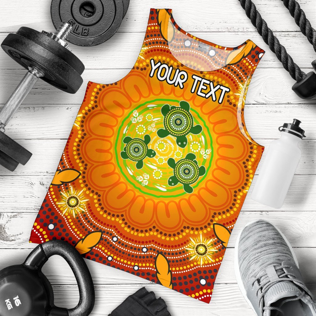 custom-text-aboriginal-mens-tank-top-turtle-circle-dot-painting-art
