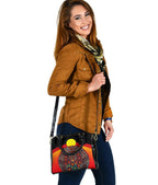 Shoulder Handbag - Aboriginal Sublimation Dot Pattern Style (Red) - Vibe Hoodie
