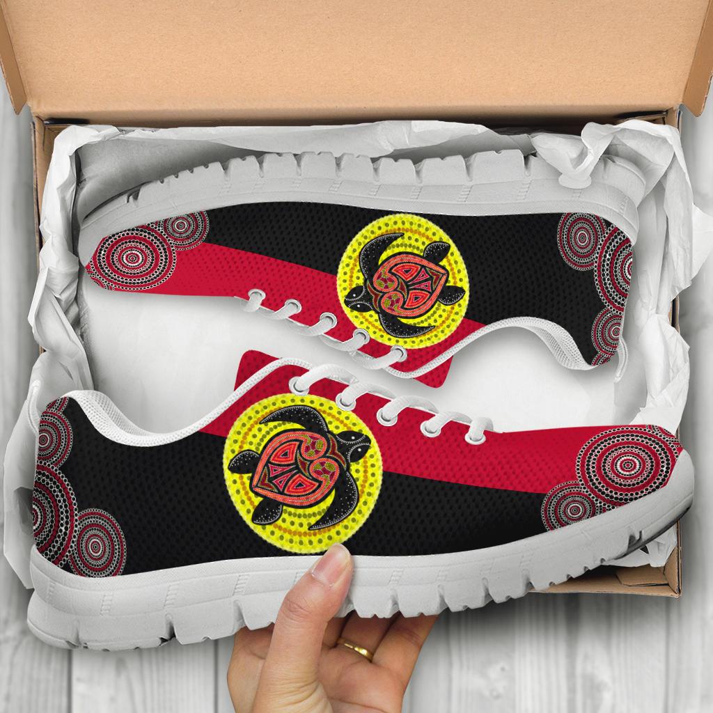 aboriginal-sneakers-turtle-patterns-circle-dot-painting