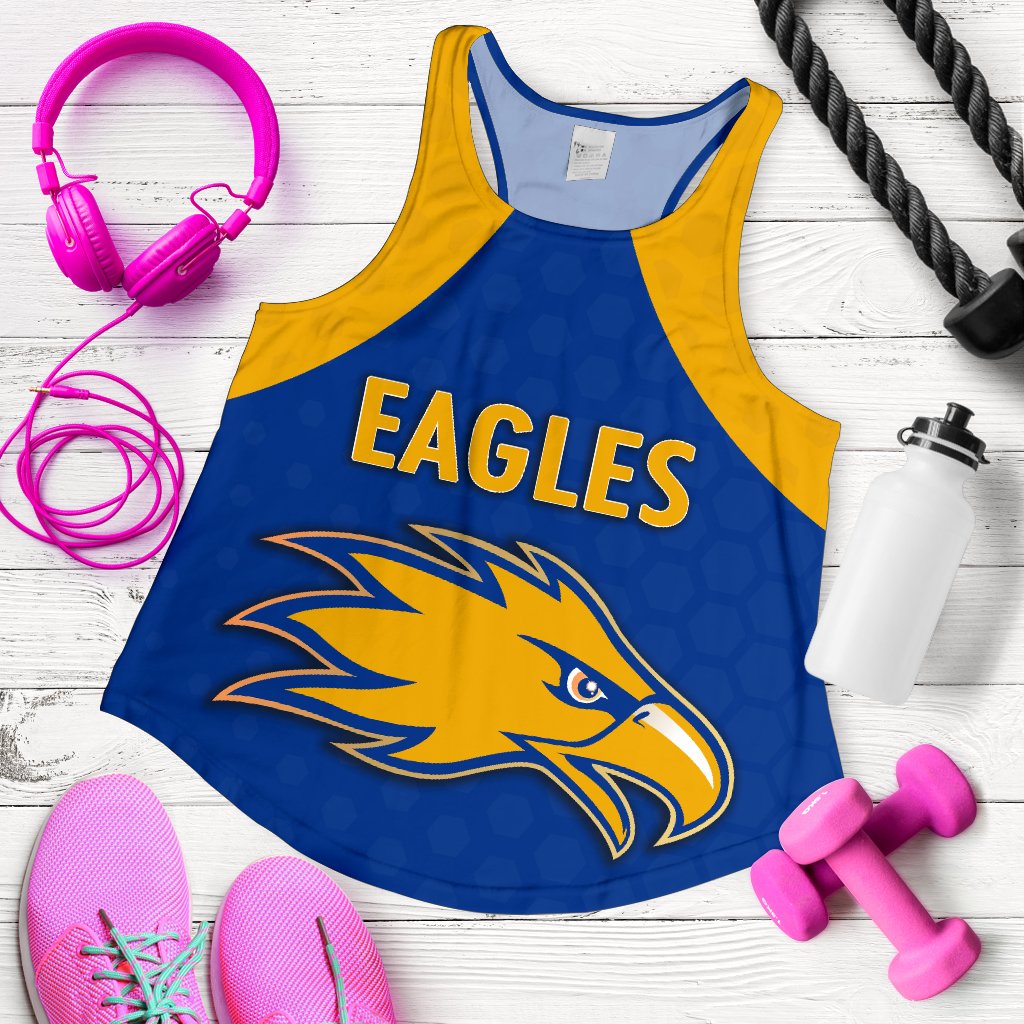 Eagles Women Racerback Tank West Coast - Royal Blue - Vibe Hoodie