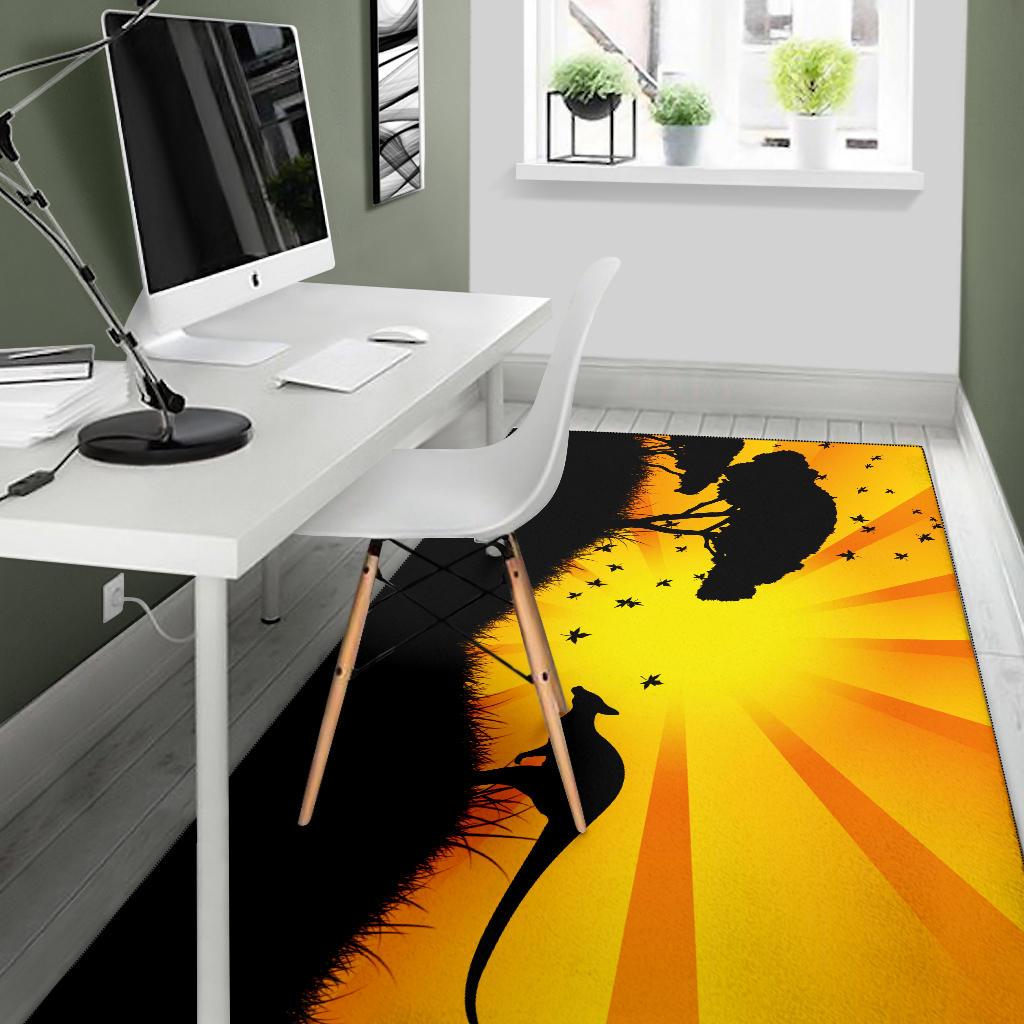 area-rug-kangaroo-rug-sunset-landscape-art