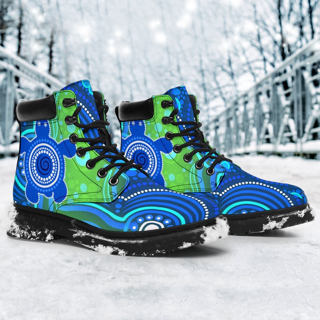 1staustrali-aboriginal-all-season-boots-aboriginal-turtle-family