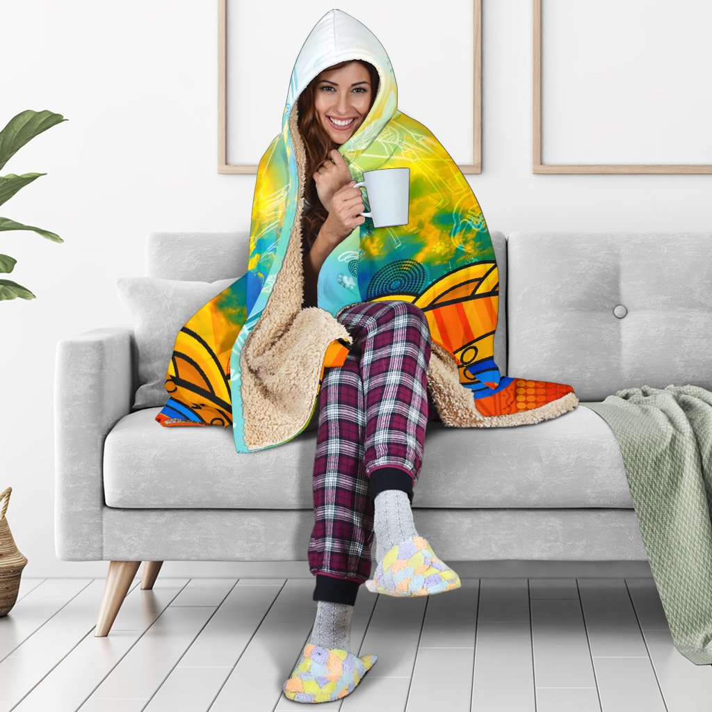 aboriginal-hooded-blanket-australia-kangaroo-sky