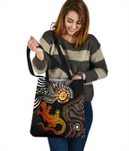 aboriginal-tote-bags-lizard-sunshine