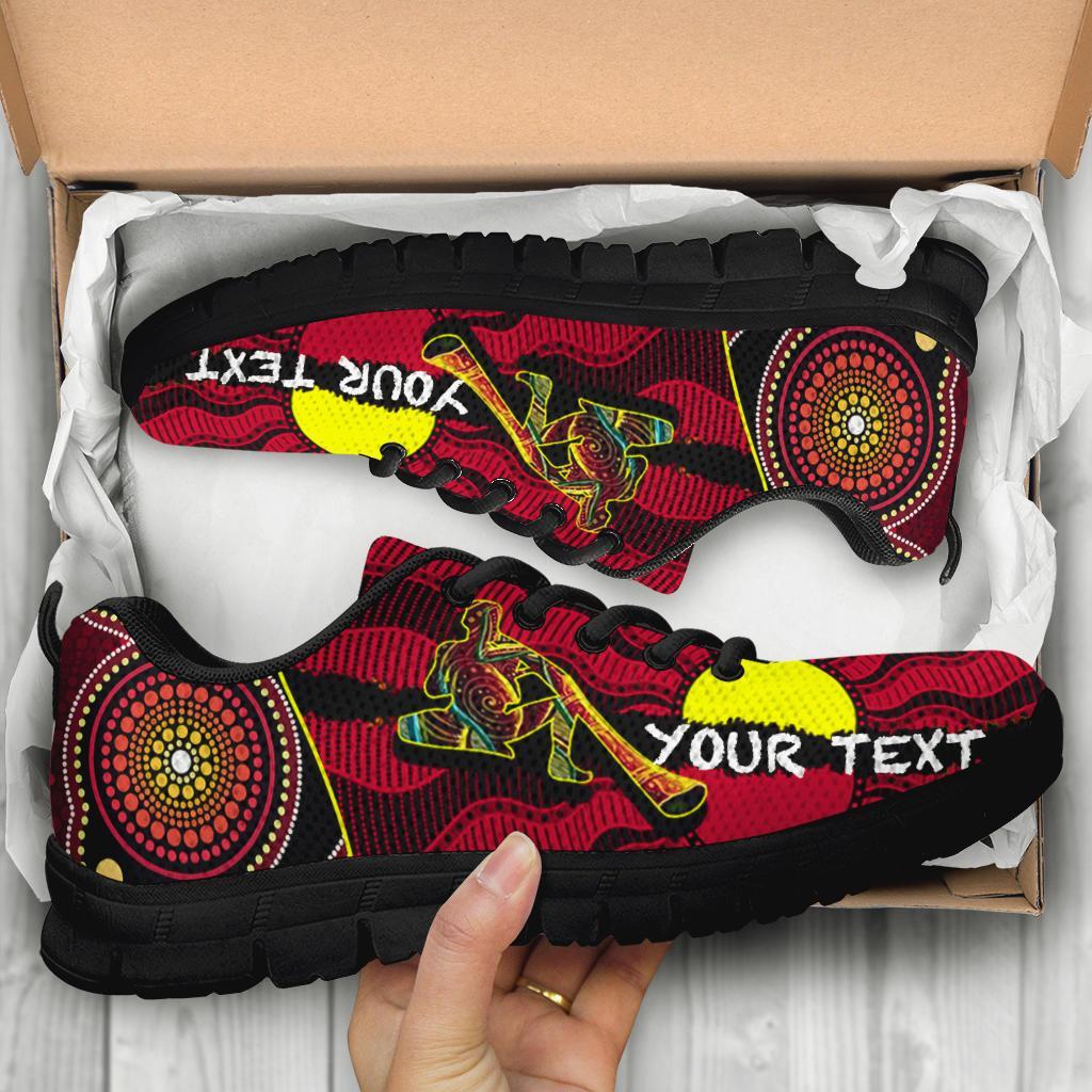 custom-sneakers-australia-aboriginal-dots-with-didgeridoo-black