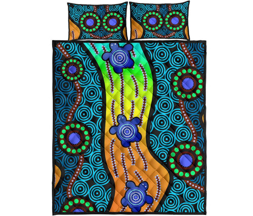 quilt-bed-set-aboriginal-turtle