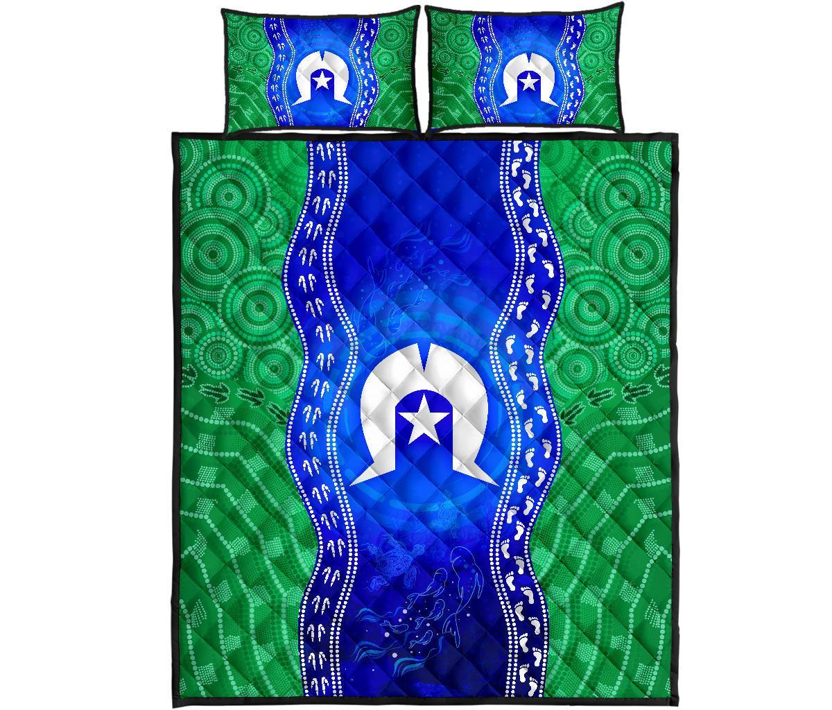 torres-strait-islanders-quilt-bed-set-torres-symbol-with-aboriginal-patterns