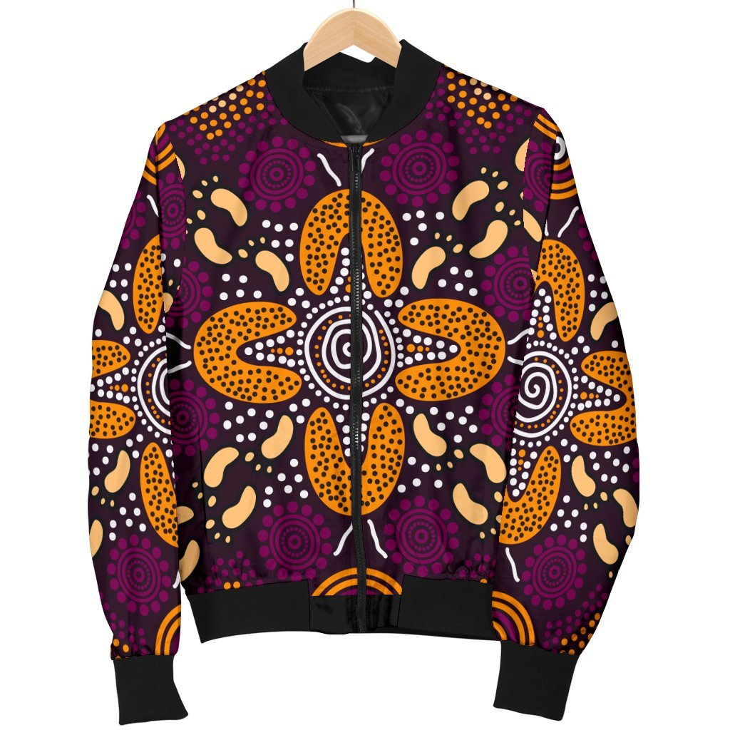 aboriginal-mens-bomber-jacket-flowers-dot-panting-art