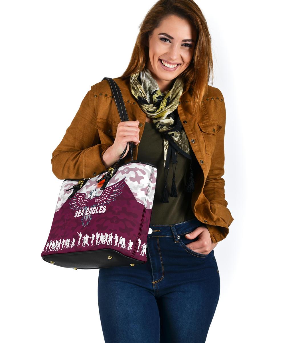 manly-warringah-small-leather-tote-sea-eagles-anzac-day-camouflage-vibes
