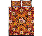 aboriginal-quilt-bed-set-circle-flowers-patterns-ver01