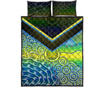 aboriginal-quilt-set-covers-dot-painting-indigenous-circle-patterns