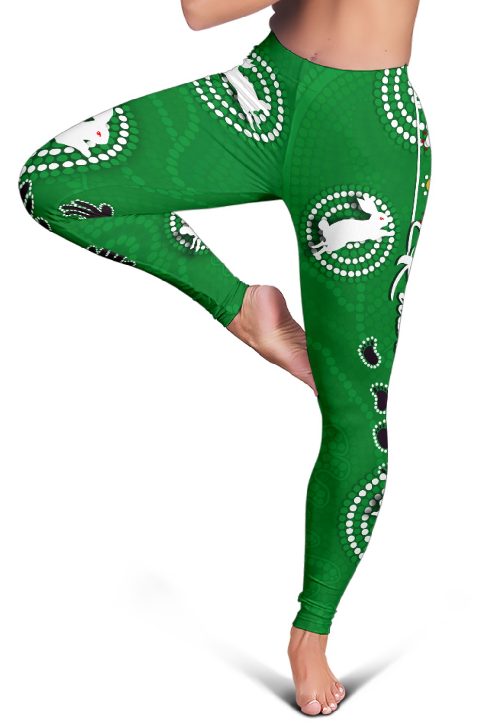 rabbitohs-forever-women-leggings-indigenous-green