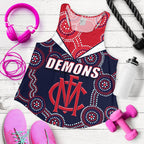 Demons Indigenous Women Racerback Tank Melbourne Fancy - Vibe Hoodie