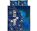 custom-text-aboriginal-quilt-bed-set-australia-indigenous-flag-circle-dot-painting-art-blue