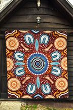 aboriginal-premium-quilt-indigenous-circle-dot-painting-ver02