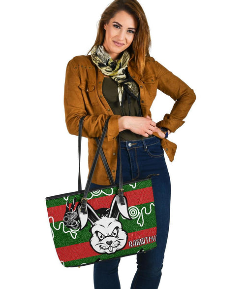 rabbitohs-indigenous-large-leather-tote-rabbit-head