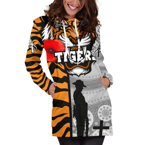 tigers-womens-hoodie-dress-wests-anzac-day-tiger-skin-style