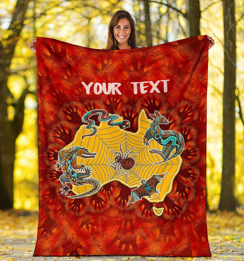 custom-aboriginal-premium-blanket-australia-map-hand-patterns-spider-web