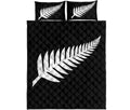 new-zealand-flag-silver-fern-black-and-white-quilt-bed-set