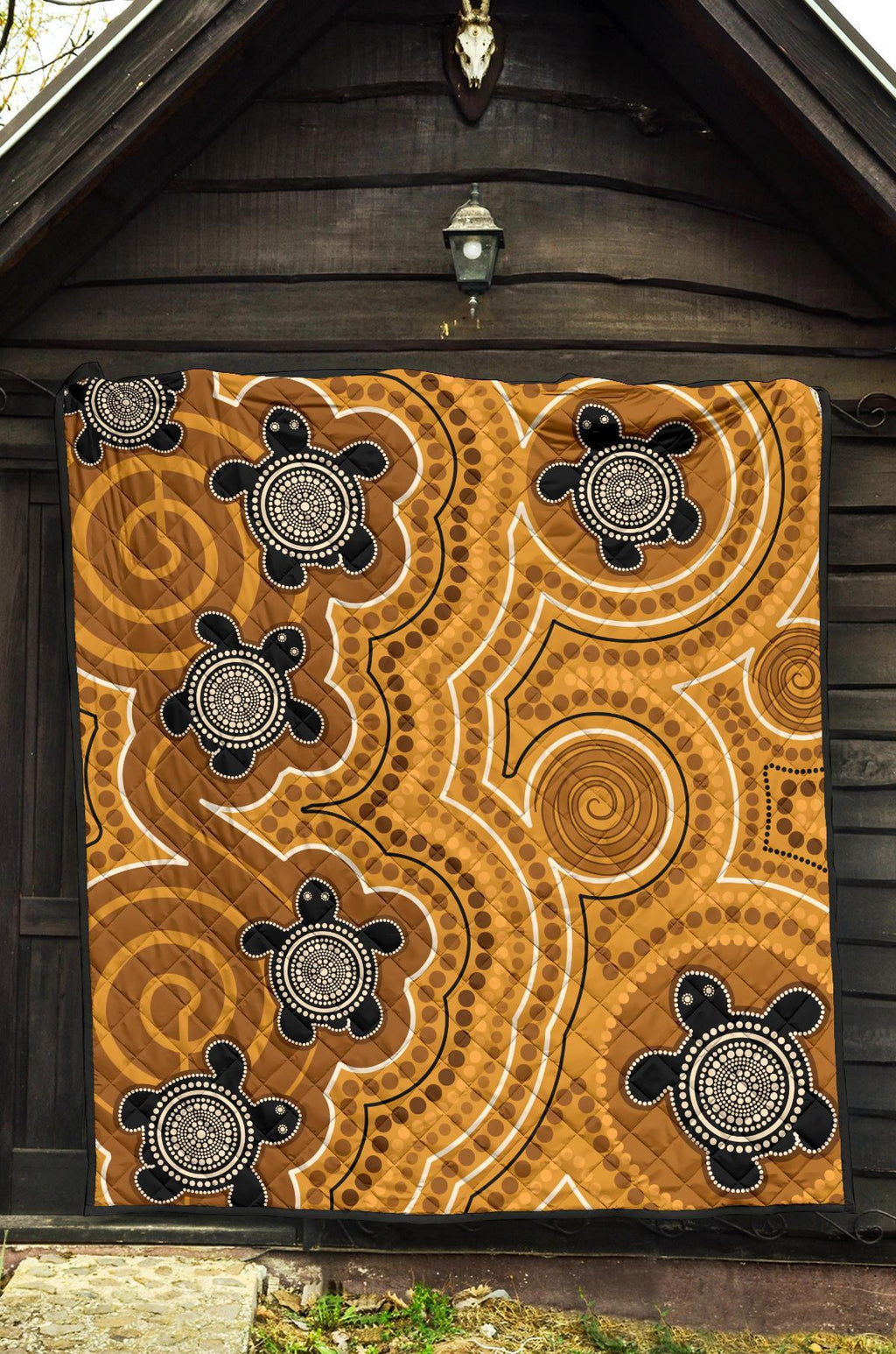 aboriginal-premium-quilt-indigenous-turtle-gold-version