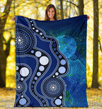 aboriginal-premium-blanket-australia-indigenous-flag-circle-dot-painting-art-blue
