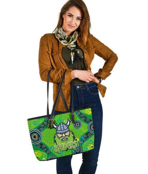 canberra-large-leather-tote-raiders-viking-indigenous