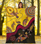 aboriginal-premium-blanket-indigenous-animals-life-art