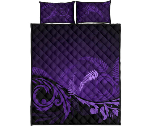quilt-bed-set-nz-silver-fern-purple-1