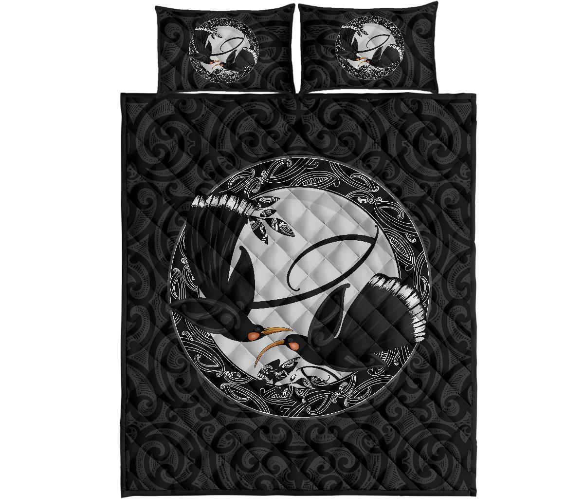 new-zealand-huia-bird-maori-quilt-bed-set