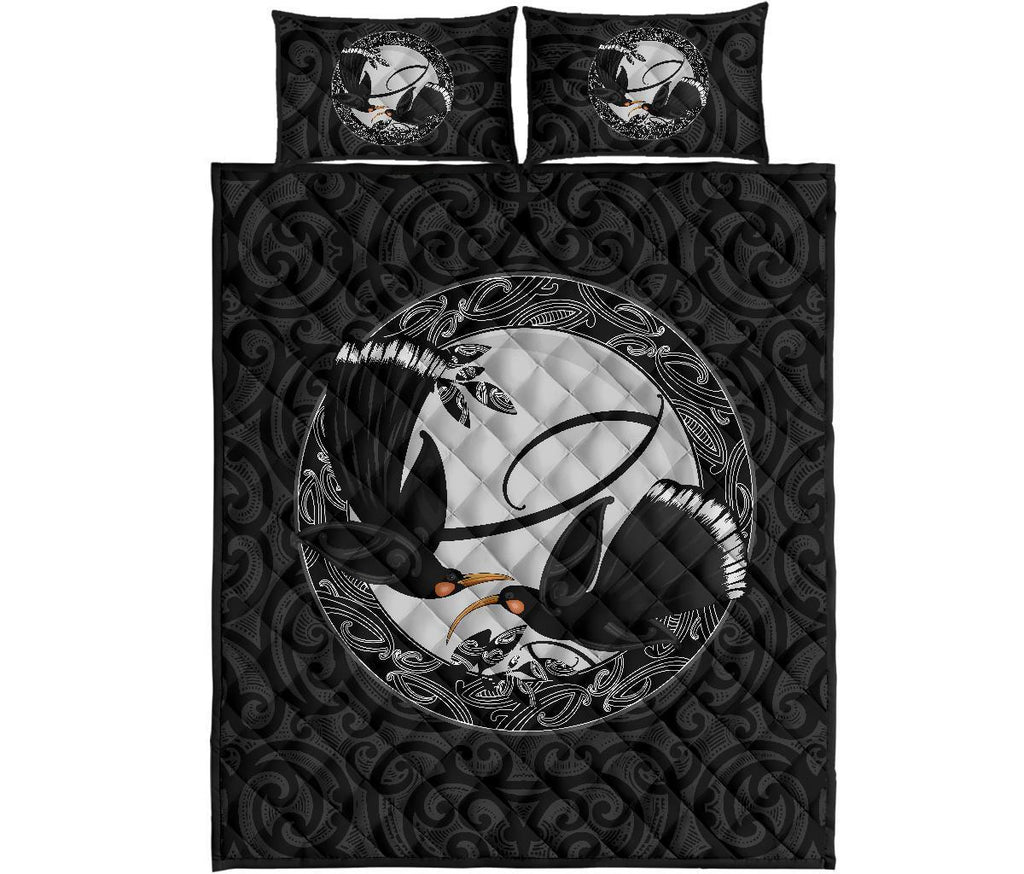 new-zealand-huia-bird-maori-quilt-bed-set