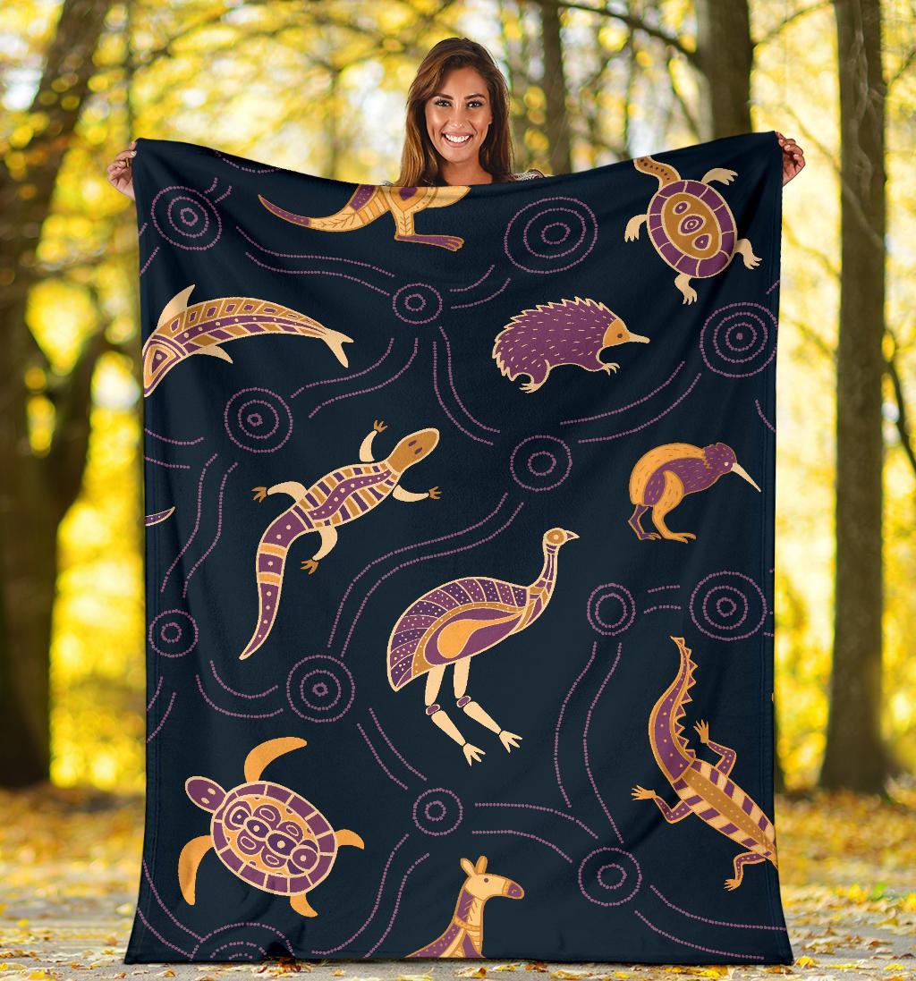 premium-blanket-indigenous-animals-patterns