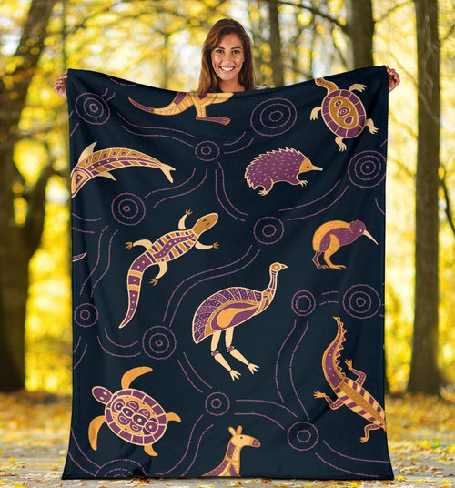premium-blanket-indigenous-animals-patterns