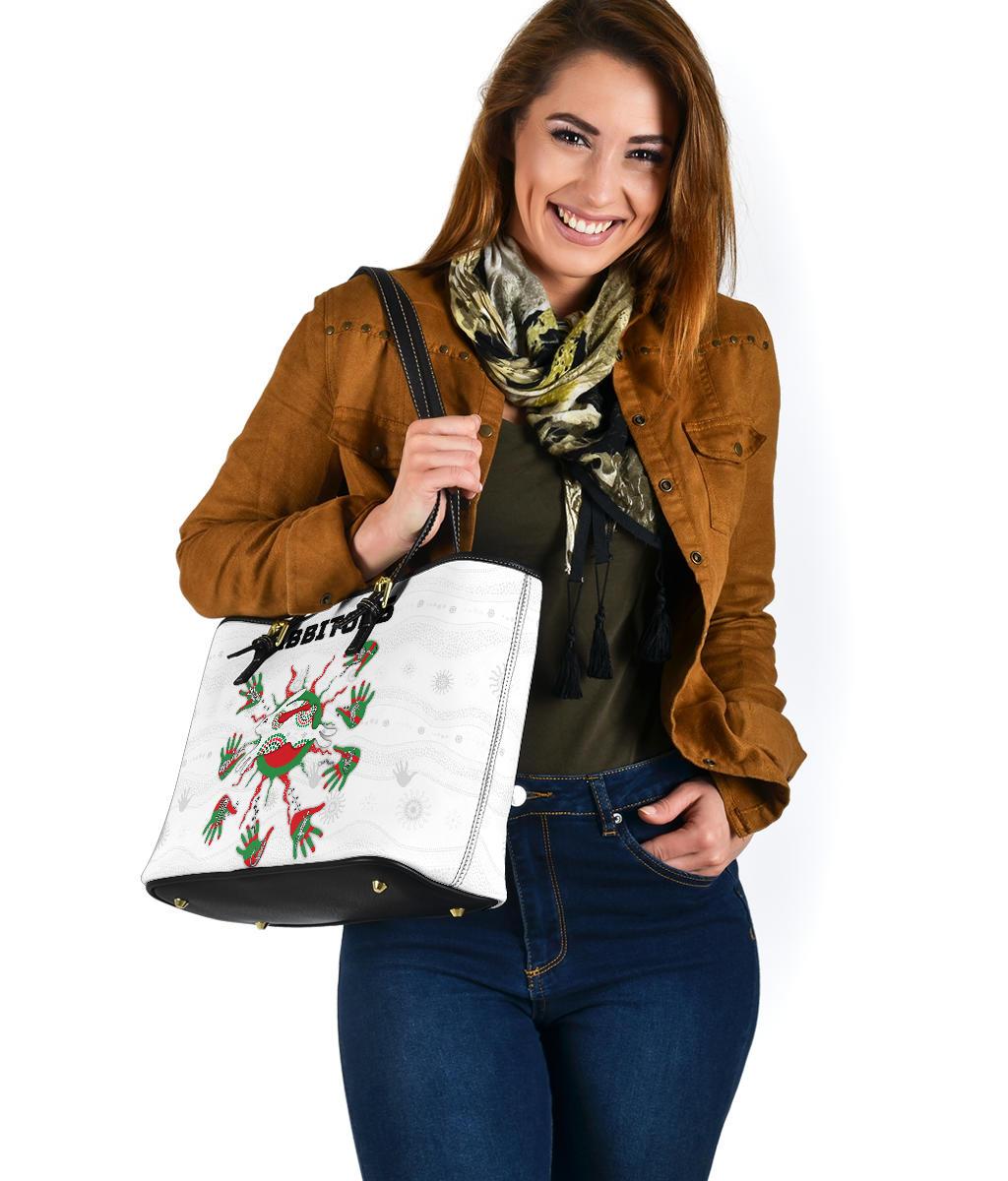 rabbitohs-indigenous-small-leather-bag-animals-aboriginal