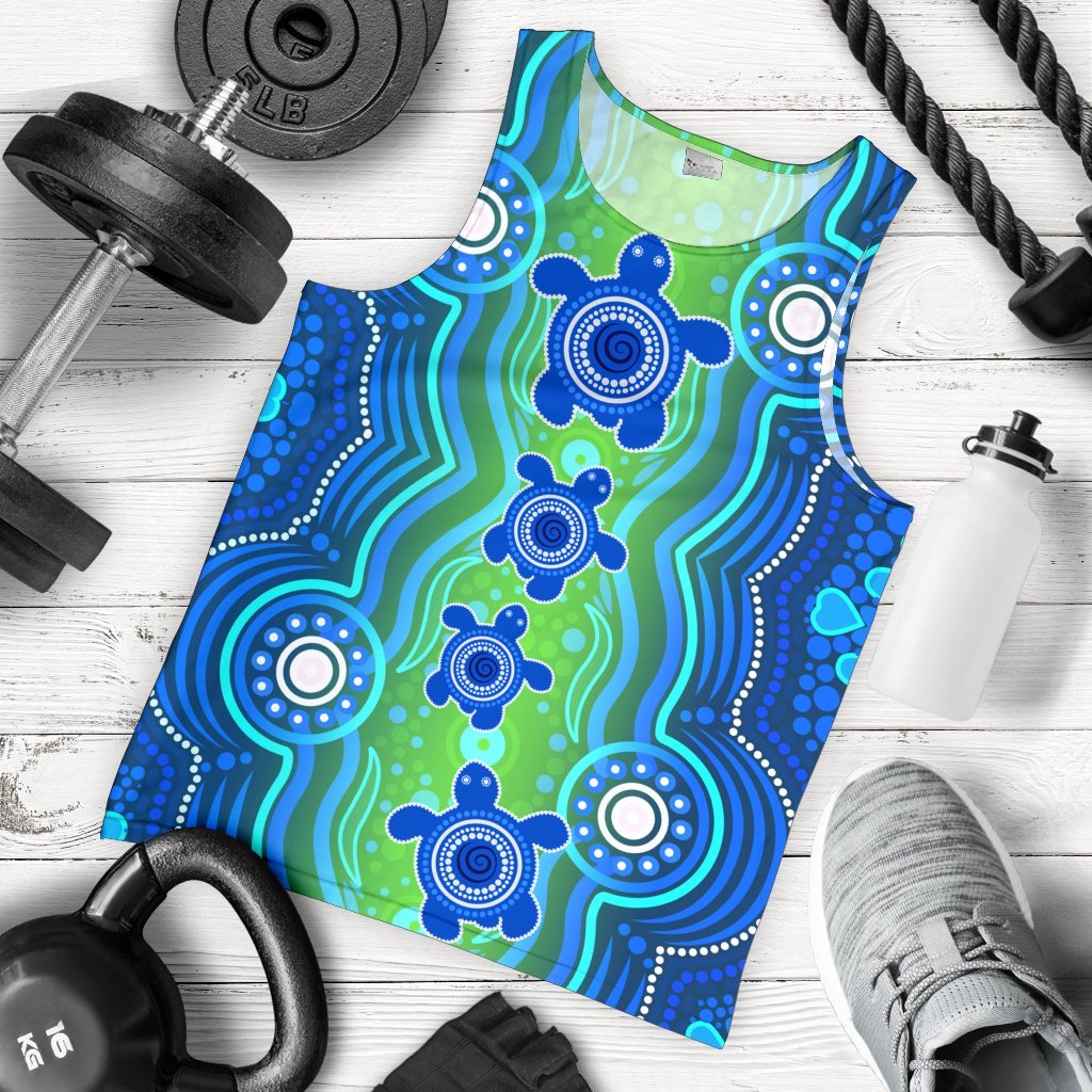 1staustrali-aboriginal-mens-tank-top-aboriginal-turtle-family