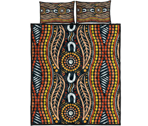 aboriginal-quilt-bed-set-indigenous-dot-painting