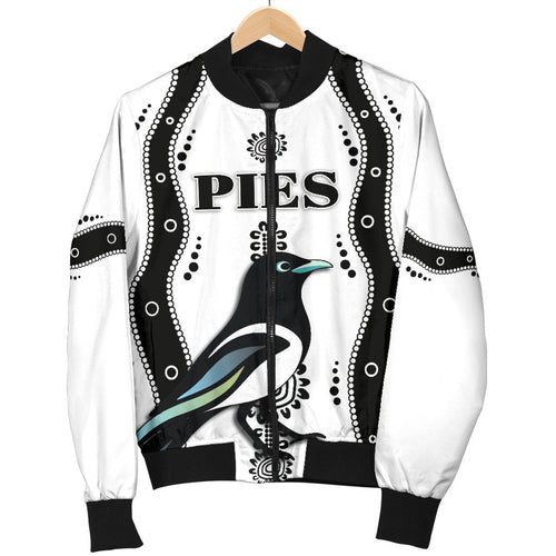collingwood-women-bomber-jacket-pies-indigenous-white